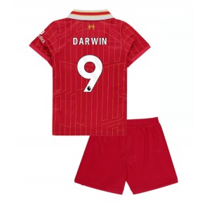 Billiga Liverpool Darwin Nunez #9 Hemmatröja Barn 2024-25 Kortärmad (+ Korta byxor)